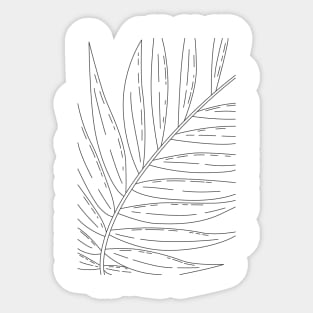 Tropical Leaf Lines Sticker